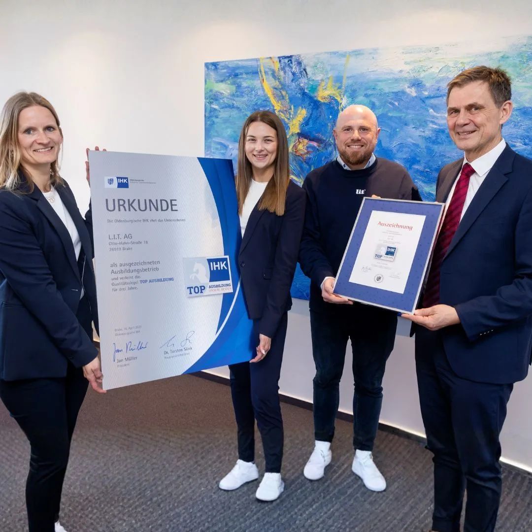 L.I.T. AG ERHÄLT ERNEUT IHK-SIEGEL »TOP AUSBILDUNG 2026«
