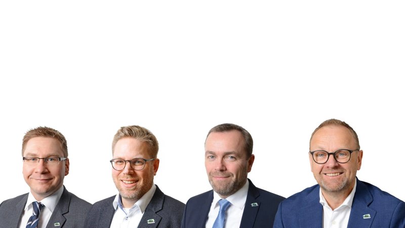 Zdjęcie grupowe Breuer, Schreiber, Borowski, Hennemann
